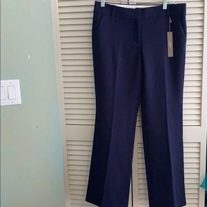 NWT LOFT Marisa Boot Cut Pants Navy Blue 6S